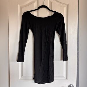 American Eagle Outfitters Black String-back Dress